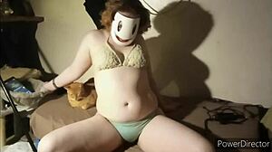 Teal bikini babe commands your jerk off now!