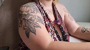 Office friend lets you stare at her huge saggy tits and hairy pussy