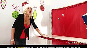 Two Slutty MILF Moms with Big Tits Compete in Anal Toy Contest at Shop