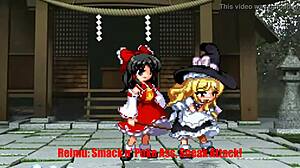 Marisa and Reimu Explore Wild Fun in Touhou Hentai Parody