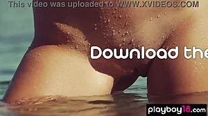 i'm so shy but this free spirit teen katrine pirs just slips outta her bikini outdoors... oops!