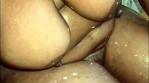 wanna watch this sexy ebony milf ride cock in the bath tub?
