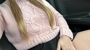 omg i can't stop fingering my wet pussy in this busy parking lot...