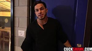 😲 hubby stares as wife rides buddy's cock hard!