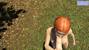 wanna join me exploring this shaved redhead pussy outdoors... part 3?