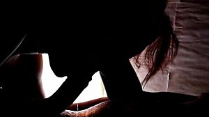 under candlelight, these amateurs give a romantic deep blowjob at the wild party with big cocks everywhere