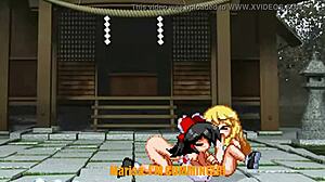 Marisa and Reimu Explore Wild Fun in Touhou Hentai Parody