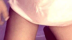 cucumber stuffed in my pussy cums on public cam street hotel toilet