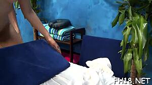 desk massage turns raw hardcore sex pounding