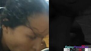 drunk homemade slut sucks cock deep then swallows every drop happily