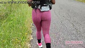 Ebony's Lonely Forest Run Sparks Deep Yearning Desires