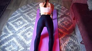 anal yoga creampie part 2 with sunako kirishiki's tight ass riding toys 😈💦