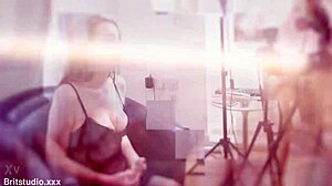 Nerdy British Redhead Victoria Greene Strips Lingerie for Foot Fetish JOI in Heels and Barefoot Tease