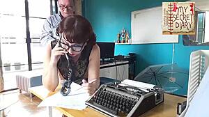 Boss dominates me secretary fucks my pussy then mouth blowjob in office all compilled