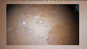 curvy starbaby flashes fat pussy and ass then takes cumshot craving creampie load