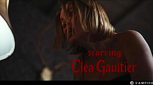 cute blonde ashby gets mind controlled by brunette vampire into wet lesbian slave scissoring 😈👅