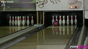 hey studs strike lucky at bowling alley orgy with anissa kate and nataly gold?