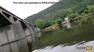 hunt4k guy fingers and licks stranger's wife before fucking her for cash in mall