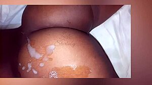 curvy starbaby flashes fat pussy and ass then takes cumshot craving creampie load