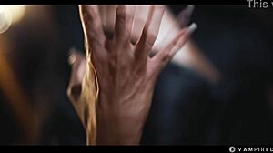 cute blonde ashby gets mind controlled by brunette vampire into wet lesbian slave scissoring 😈👅