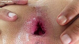 latina slut's ass gaped by dap double anal creampie no mercy just piss and pounding