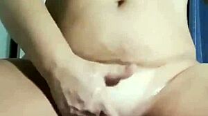 check mireladelicia's hot bbw blonde dildo masturbation striptease clips