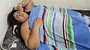 Bbw madrasta returns from party fucked creampie by daddy
