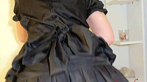 Curvy young maid in uniform cosplay fetish roleplay squirts pussy from big cock blowjob doggystyle bent over riding creampie taboo with blue eyes monster cock