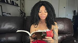 Hey Eva, reading Christmas stories got you flashing that curvy tattooed ass?