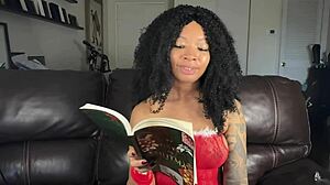 Hey Eva, reading Christmas stories got you flashing that curvy tattooed ass?