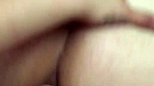 Girl straps on dildo and pegs riding guy hard