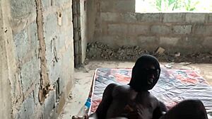Neighbor Slut Sneaks Over for Rough Outdoor Spanking and Curvy Ebony Fuck