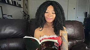 Hey Eva, reading Christmas stories got you flashing that curvy tattooed ass?