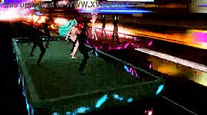 hatsune miku and megurine luka's big tits ass dancin cum tease 💃🍑