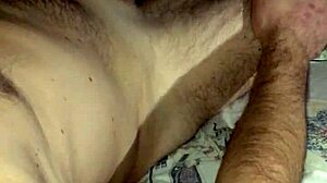 cum covered monster cock jerked off in bedroom nighttime explosion!!