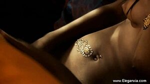 SEXY BRUNETTE MILF STRIPS AND TEASES EROTIC DANCE MOVES