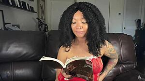 Hey Eva, reading Christmas stories got you flashing that curvy tattooed ass?