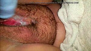 Hey, check her hairy muff vibrating wildly with that dildo! 🔥🍆💦 Who's next??