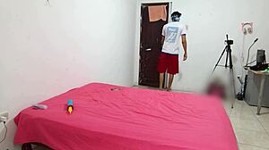 Stepsister invites sexy indian babe for lingerie erotic dance penis stays limp excited