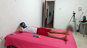 Stepsister invites sexy indian babe for lingerie erotic dance penis stays limp excited