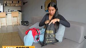 busty 18yo latina teen begs to deepthroat producer's monster cock for casting gig
