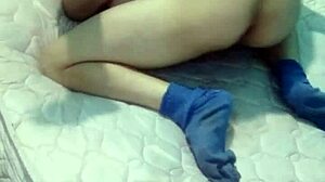 he slides into her intimately missionary on bare mattress floor no sheets
