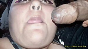 Stepdaughter's Huge Tits Milk Stepdad's Cock