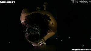 Pregnant or Not, She Faces Ten Eager Men Through Gloryhole Wall