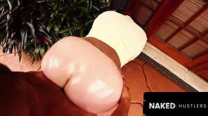 redhead wife sneaks out to fuck muscular trainer while hubby naps