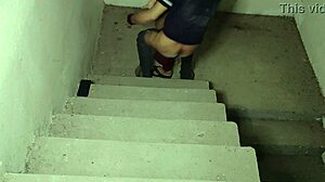 did stepbrother really pound big titted stepsis right on the stairs like that?