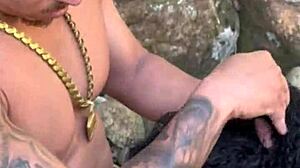 45YO MILF FUCKS Young Stud AT WATERFALL