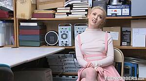 Garage Thief Athena Rayne's Perfect Tits Punished by Cop's Rough Fuck