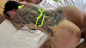 wanna see this tattooed emo babe deepthroat then take rough vacation doggy?