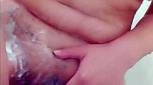 Hot Young Woman Showers Waxing Small Tits Bathroom Steam